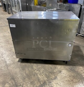 Beverage Air Single Side Access Milk Cooler! Stainless Steel! On Casters! Model: SM49N 115V 60HZ 1 Phase
