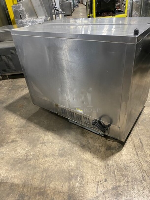 Beverage Air Single Side Access Milk Cooler! Stainless Steel! On Casters! Model: SM49N 115V 60HZ 1 Phase - Image 3 of 7