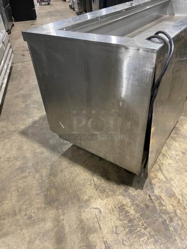 Delfield Commercial Refrigerated Pizza Prep Table! With 4 Drawers Storage Space! All Stainless Steel! - Image 4 of 11