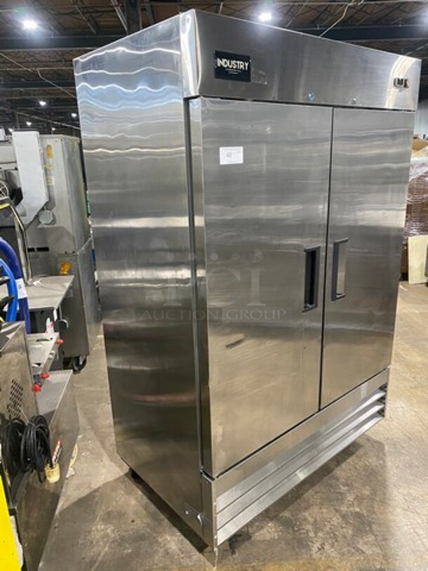 Industry Commercial 2 Door Freezer! With Poly Coated Racks! All Stainless Steel! On Casters! Model: CFD2FFEHC SN: 6093171417050208 115V - Image 2 of 9