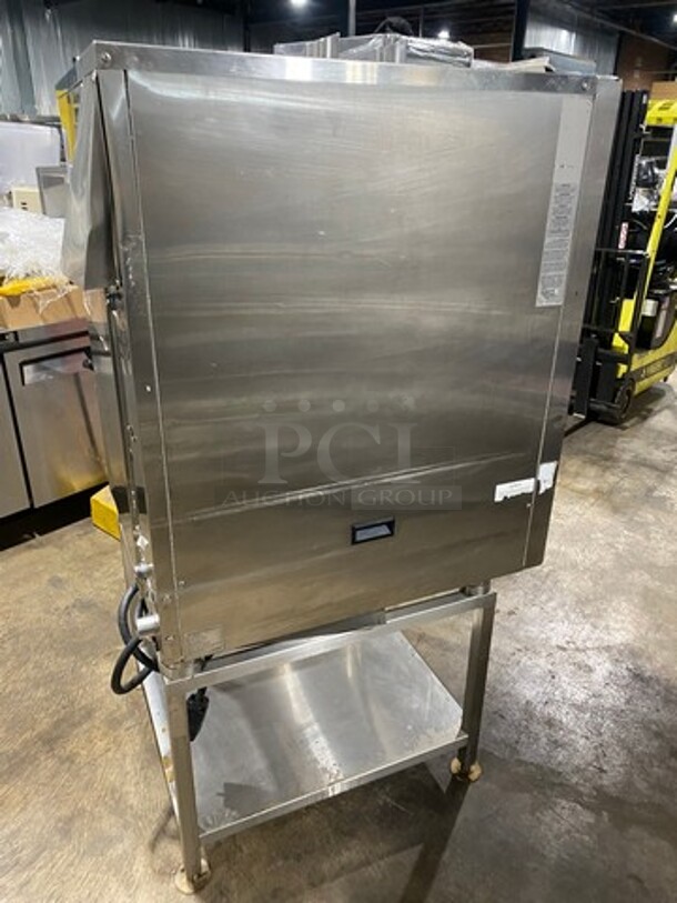 LATE MODEL 2016 Alto Shaam Commercial Electric Powered Combitherm Convection Oven! With Underneath Storage Space! All Stainless Steel! On Legs! Model: CTP1010E SN: 1631730000 208/240V 60HZ 3 Phase! Working When Removed! - Image 4 of 11
