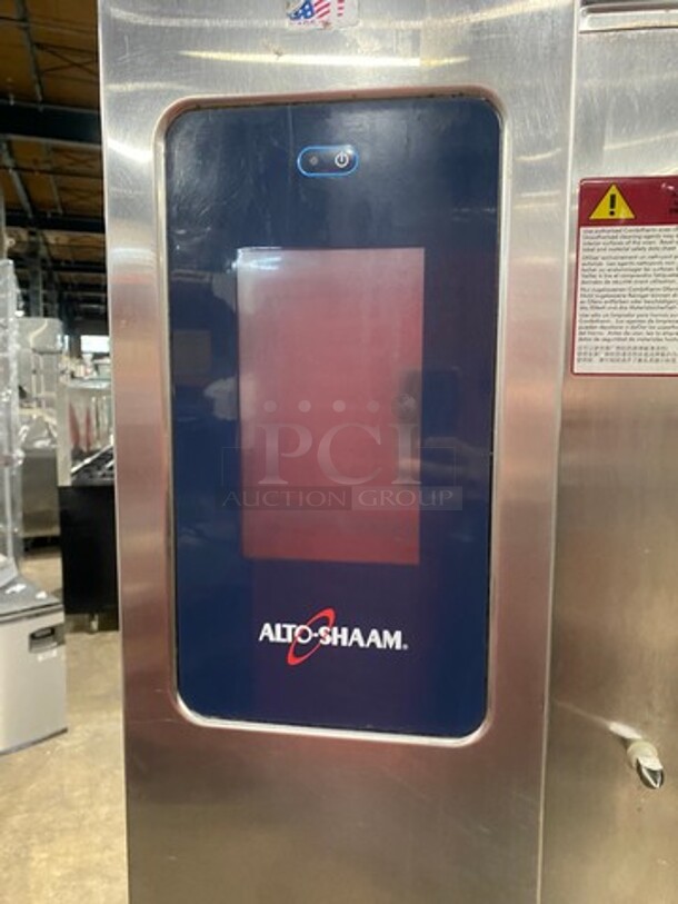 LATE MODEL 2016 Alto Shaam Commercial Electric Powered Combitherm Convection Oven! With Underneath Storage Space! All Stainless Steel! On Legs! Model: CTP1010E SN: 1631730000 208/240V 60HZ 3 Phase! Working When Removed! - Image 7 of 11