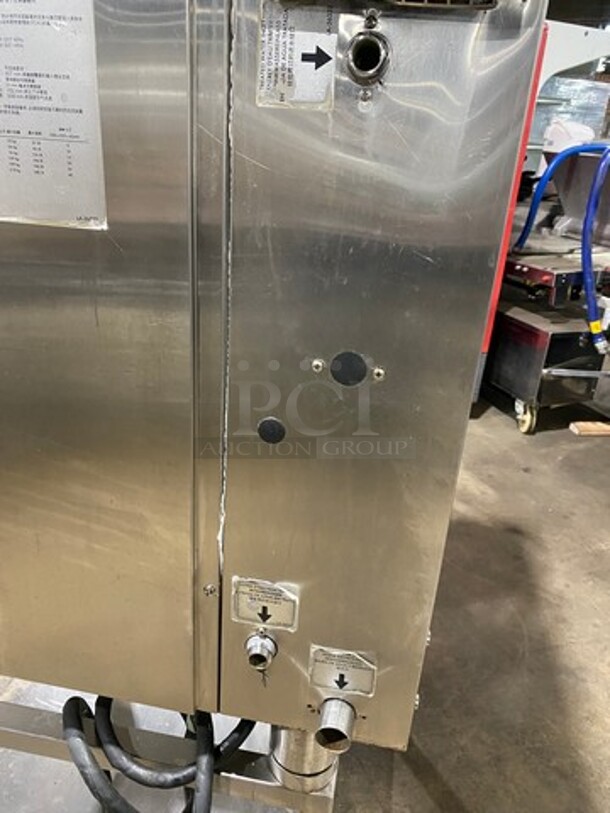 LATE MODEL 2016 Alto Shaam Commercial Electric Powered Combitherm Convection Oven! With Underneath Storage Space! All Stainless Steel! On Legs! Model: CTP1010E SN: 1631730000 208/240V 60HZ 3 Phase! Working When Removed! - Image 10 of 11