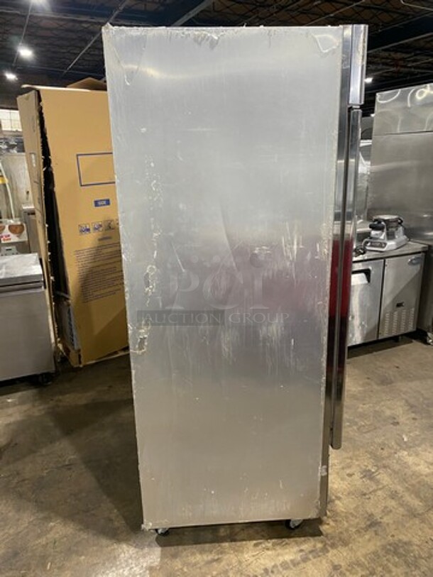 Delfield Commercial 2 Door Reach In Cooler! Poly Coated Racks! All Stainless Steel! On Casters! Model: VRR2S SN: BBZ578079T 115V - Image 2 of 8