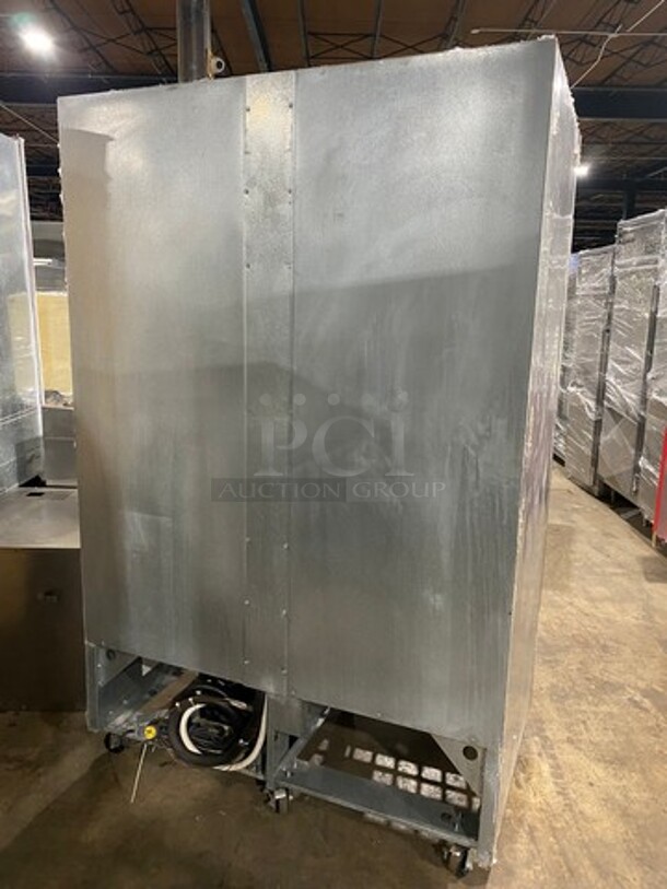 Delfield Commercial 2 Door Reach In Cooler! Poly Coated Racks! All Stainless Steel! On Casters! Model: VRR2S SN: BBZ578079T 115V - Image 3 of 8