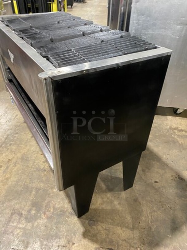 Bakers Pride Commercial Gas Powered Char Broiler Grill! All Stainless Steel! On Legs! - Image 2 of 7