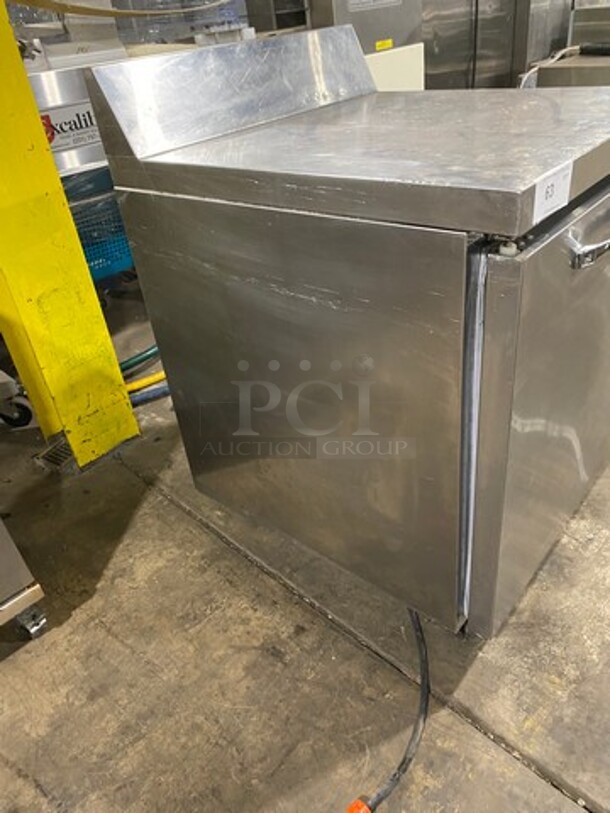 Continental Commercial Single Door Lowboy/Worktop Freezer! With Back Splash! All Stainless Steel! Model: SWF27BS SN: 15850728 115V 60HZ 1 Phase - Image 2 of 8