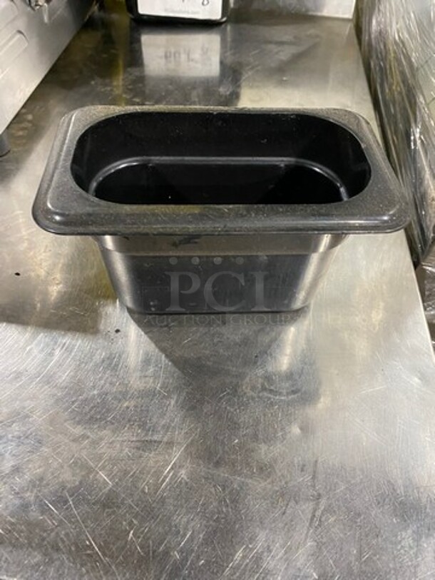 Cambro Black Poly 1/9x4" Food Containers! 8x Your Bid! - Image 2 of 4