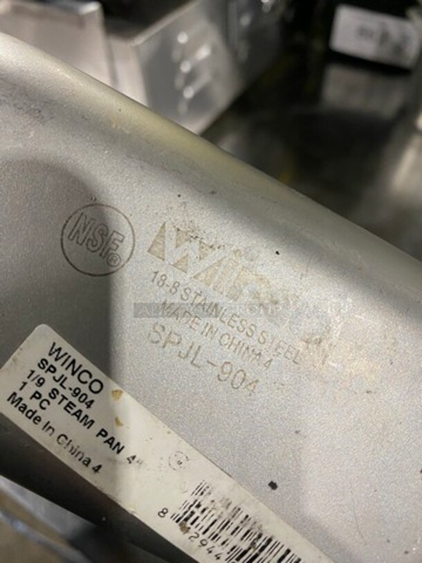 Winco Commercial Steam Table/ Prep Table Food Pans! All Stainless Steel! 4x Your Bid! - Image 5 of 5