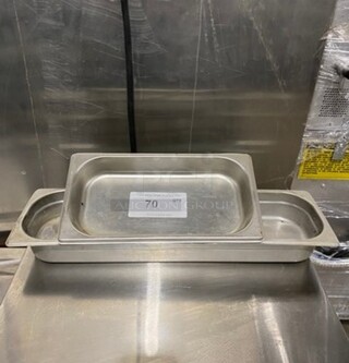 ALL ONE MONEY! Assorted Size Commercial Steam Table/ Prep Table Food Pans! All Stainless Steel!