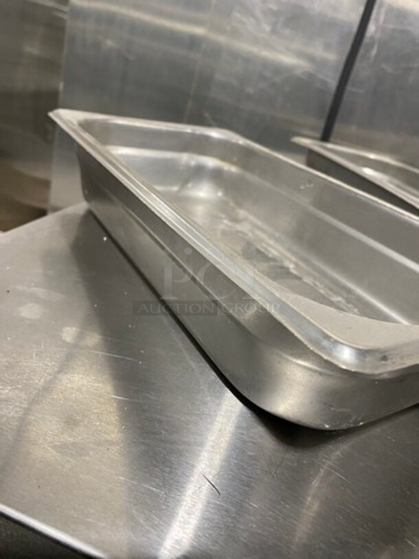ALL ONE MONEY! Assorted Size Commercial Steam Table/ Prep Table Food Pans! All Stainless Steel! - Image 4 of 6