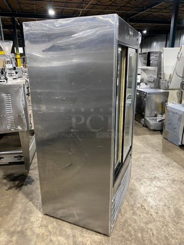 Leader Commercial 2 Door Reach In Cooler Merchandiser! With View Through Doors! Model: LS38SC SN: PX04S2517 115V 60HZ 1 Phase - Image 2 of 8