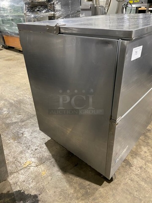 Beverage Air Single Side Access Milk Cooler! Stainless Steel! On Casters! Model: SM49N 115V 1 Phase - Image 2 of 7