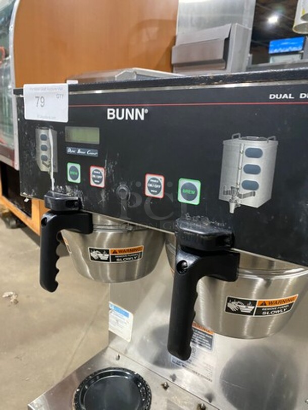 Bunn Commercial Countertop Dual Coffee Brewing Machine! All Stainless Steel! On Small Legs! Model: DUALGPRDBC SN: DUAL200004 120/208/240V 1 Phase - Image 5 of 9
