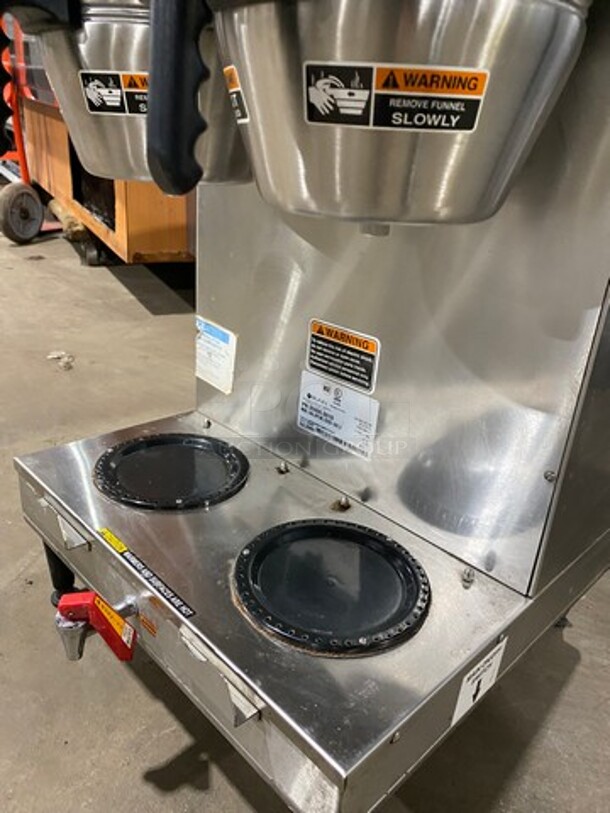 Bunn Commercial Countertop Dual Coffee Brewing Machine! All Stainless Steel! On Small Legs! Model: DUALGPRDBC SN: DUAL200004 120/208/240V 1 Phase - Image 7 of 9