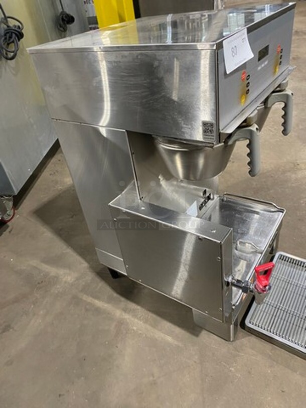 Bunn Commercial Countertop Dual Coffee Brewing Machine! All Stainless Steel! On Small Legs! Model: DUALSHDBC SN: DUAL128596 120/208V 60HZ 1 Phase - Image 4 of 9