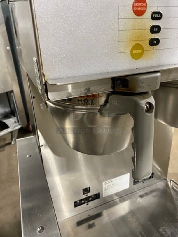Bunn Commercial Countertop Dual Coffee Brewing Machine! All Stainless Steel! On Small Legs! Model: DUALSHDBC SN: DUAL128596 120/208V 60HZ 1 Phase - Image 6 of 9