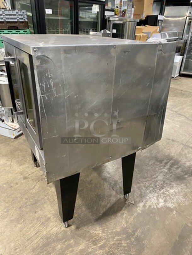 South Bend Commercial Natural Gas Powered Single Deck Convection Oven! With View Through Doors! Metal Oven Racks! All Stainless Steel! On Legs! - Image 2 of 7