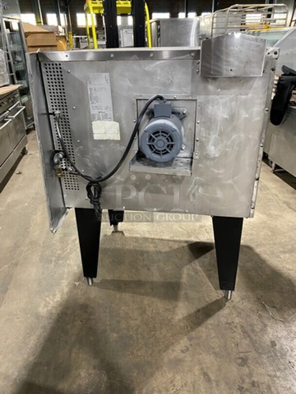 South Bend Commercial Natural Gas Powered Single Deck Convection Oven! With View Through Doors! Metal Oven Racks! All Stainless Steel! On Legs! - Image 3 of 7