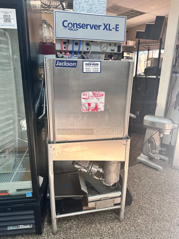 Late Model Jackson Conserver XL-E Commercial Dishwasher Working 115 Volt  - Image 1 of 8