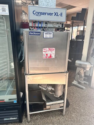 Late Model Jackson Conserver XL-E Commercial Dishwasher Working 115 Volt 