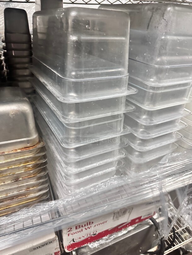 Choice 1/3 Size 6 inch Deep Clear Polycarbonate Food Pan - Image 2 of 4