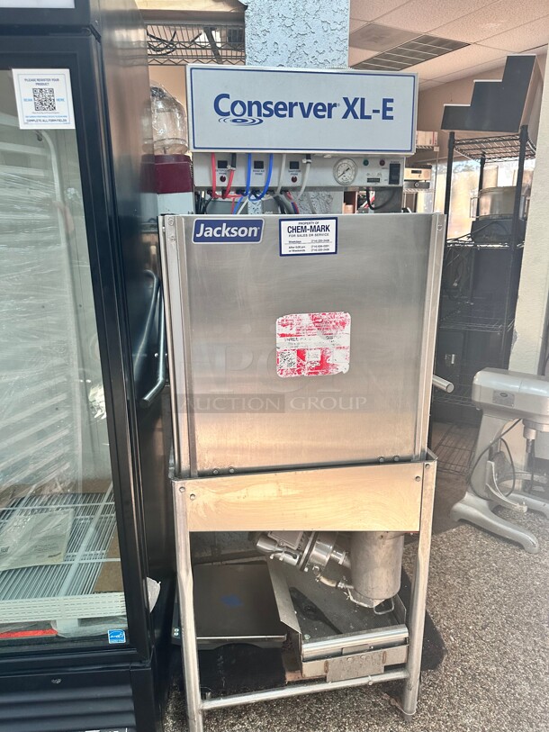 Late Model Jackson Conserver XL-E Commercial Dishwasher Working 115 Volt  - Image 2 of 8