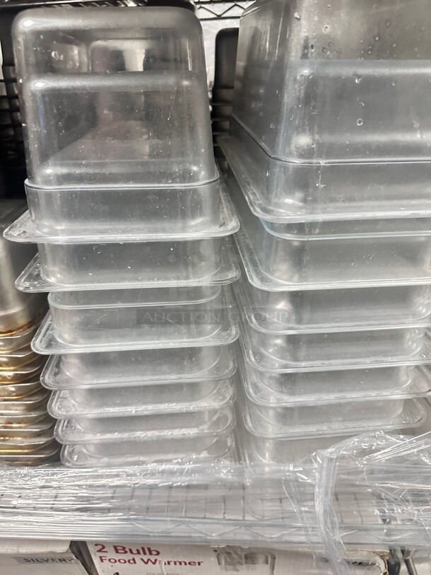 Choice 1/3 Size 6 inch Deep Clear Polycarbonate Food Pan - Image 3 of 4