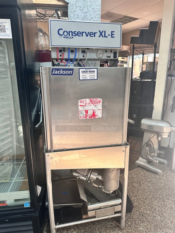 Late Model Jackson Conserver XL-E Commercial Dishwasher Working 115 Volt  - Image 4 of 8