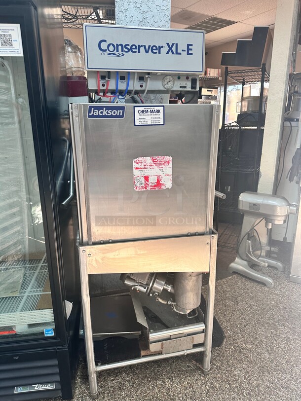 Late Model Jackson Conserver XL-E Commercial Dishwasher Working 115 Volt  - Image 5 of 8