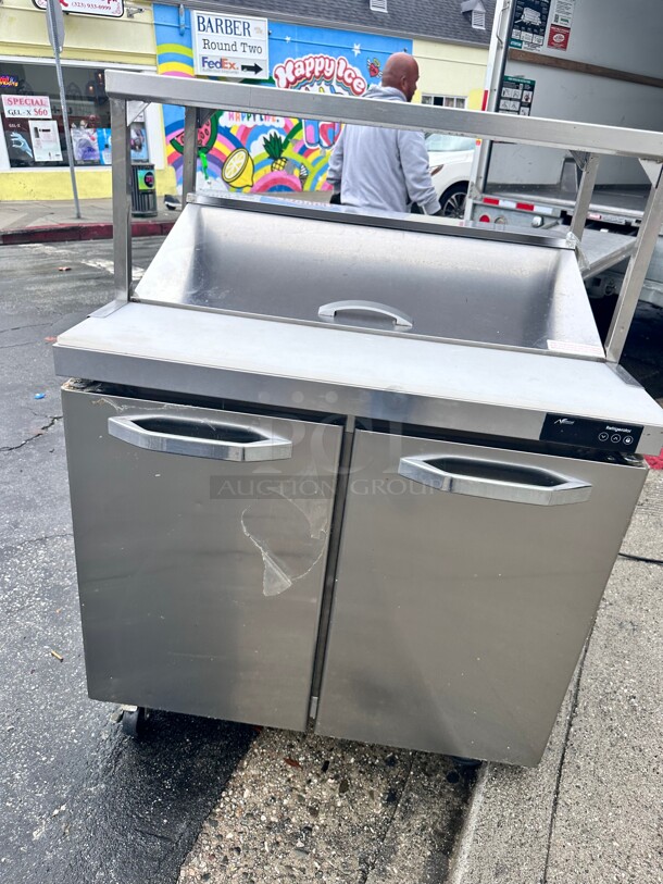 Late Model Blue Air BLPT36-HC 2 Doors All Stainless Prep. Table 36 inch Widen115 Volt Working - Image 3 of 5
