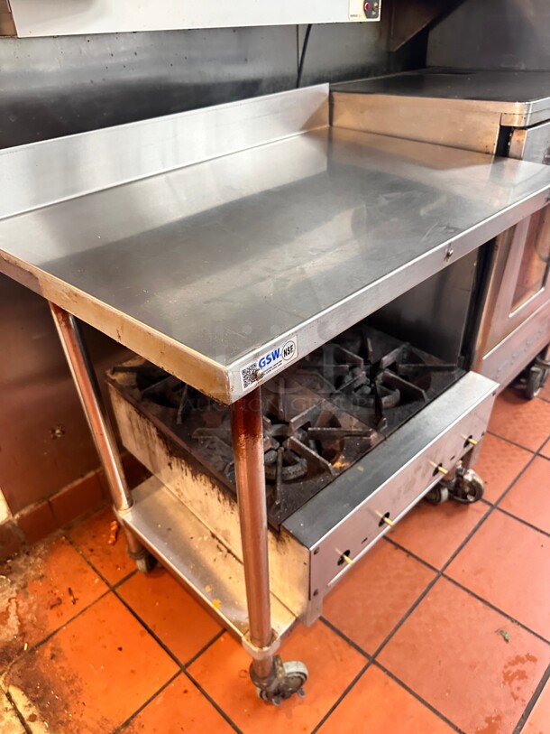 Commercial Stainless Steel 36 inch Table NSF - Image 4 of 5