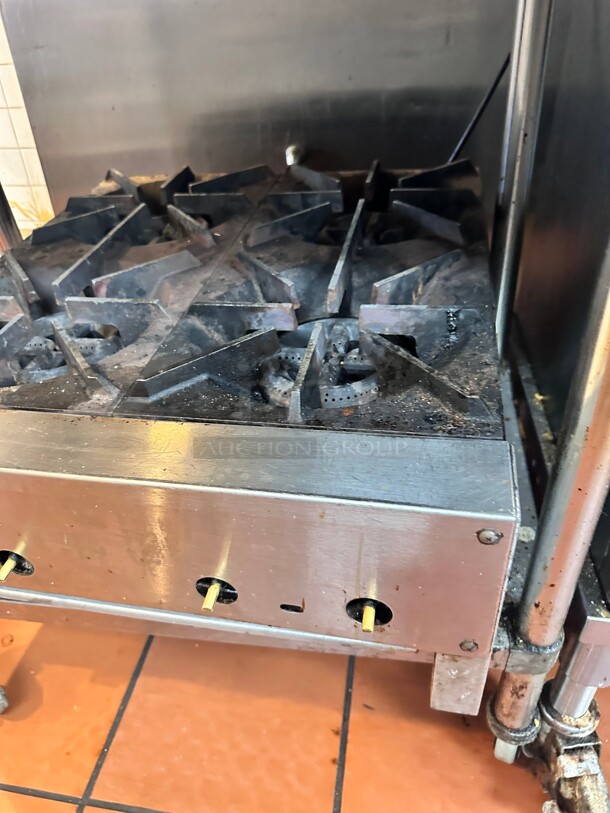 Wolf Commercial Gas 4 Burner Tested and Working - Image 1 of 4