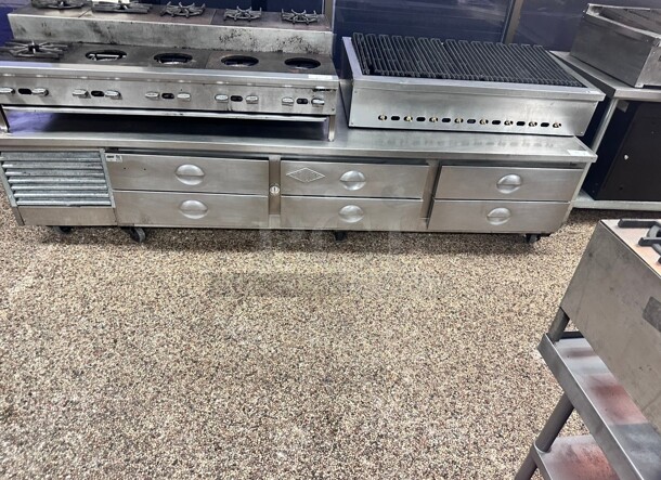 Commercial 104 inch Chef Base 115 Volt Working - Image 2 of 6