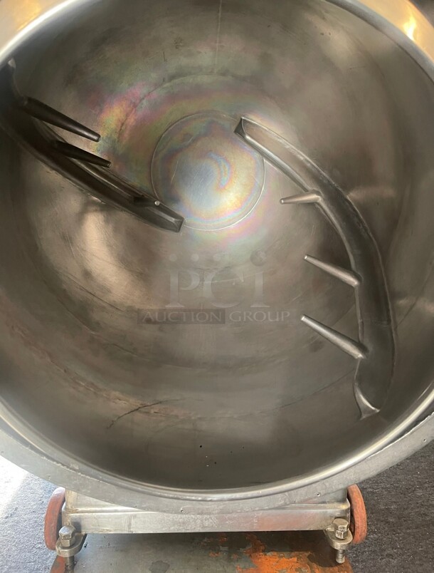 Commercial Heavy Duty 80 Qt Gas Heated Mixing Kettle - Image 3 of 8