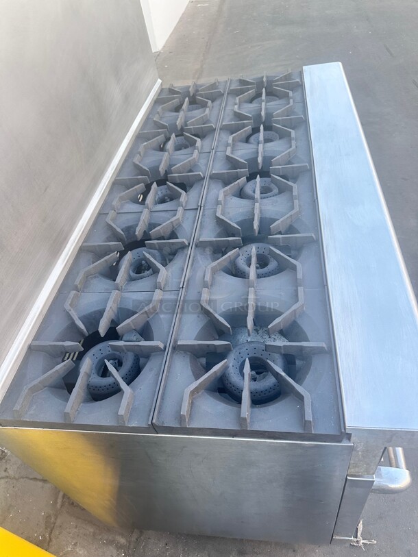 Fully Refurbished American Range AR-10  10 Burner Gas Range w/ (2) Standard Ovens Working - Image 7 of 10