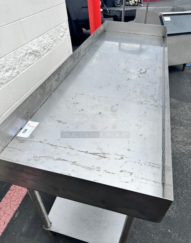 Commercial Heavy Duty Stainless Steel 72 inch Mixing Table NSF - Image 5 of 6