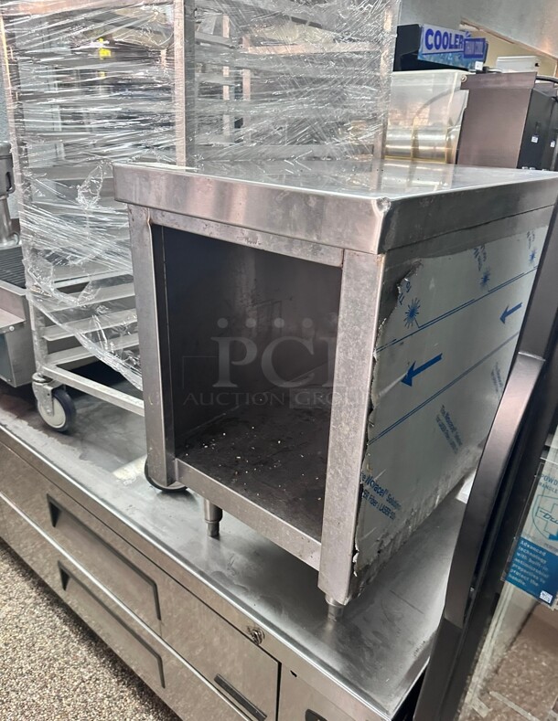 Commercial Heavy Duty 30x30 Stainless Steel Open Table  - Image 3 of 5