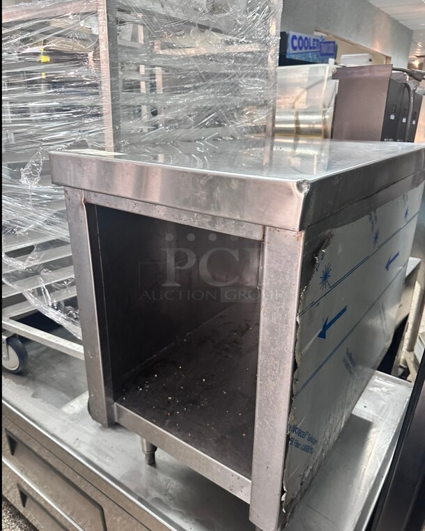 Commercial Heavy Duty 30x30 Stainless Steel Open Table  - Image 4 of 5