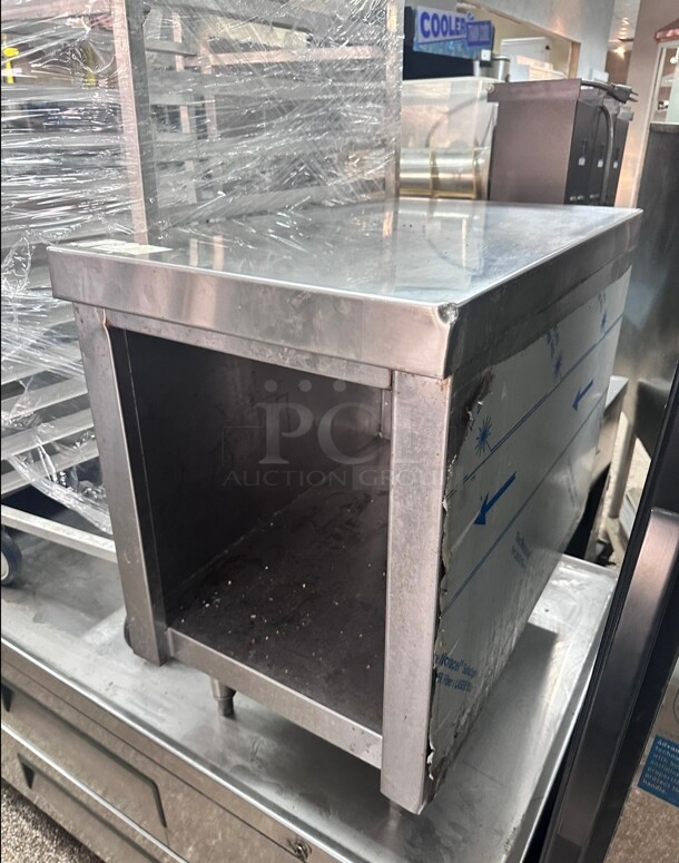 Commercial Heavy Duty 30x30 Stainless Steel Open Table  - Image 5 of 5