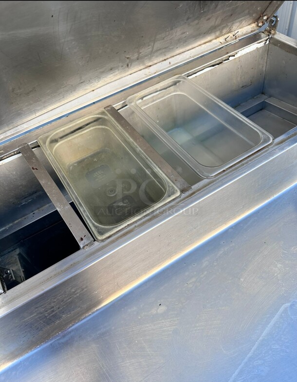 Blue Air BCPP-100 100 inch Wide 3 Door Pizza Prep Table 115 Volt - Image 7 of 7