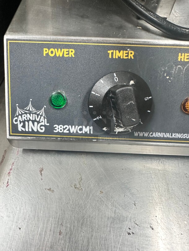 Clean Carnival King WCM1 8 inch Non-Stick Waffle Cone Maker - 120V - Image 6 of 7