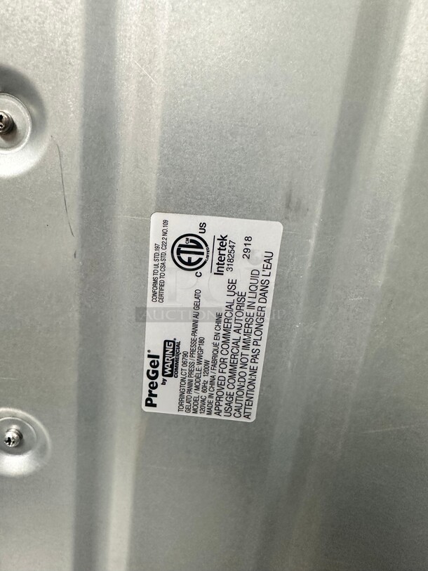 Waring WICSP180 Single Commercial Panini Press w/ Aluminum Smooth Plates, 120v - Image 4 of 5