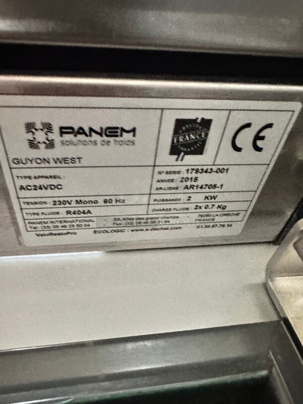 New Panem FPC4HR Retarder proofer cabinet for frozen dough 220 Volt 1 Phase Made In France Working - Image 3 of 9