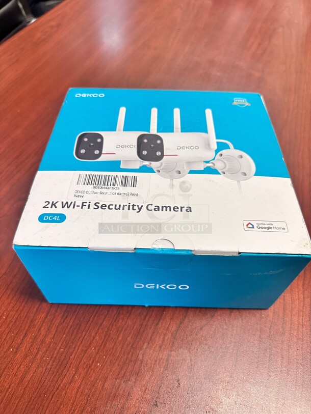 New DEKCO 2 Pack Outdoor Security Camera with 2K Color Night Vision Working - Image 2 of 5