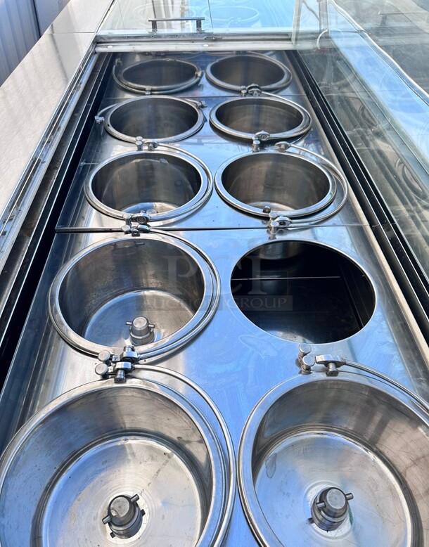 Late Model Gelo Standard 120 Inch SCACCO MATTO Ice Cream Show Case 220 Volt Working - Image 4 of 9