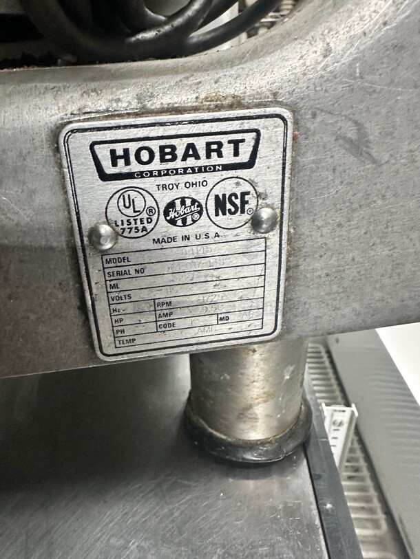 Working Hobart 84145-1 1 Speed 1/2HP Buffalo Chopper Food Processor w/ Side Discharge, 115v - Image 7 of 7
