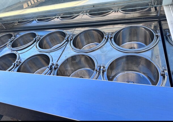 Late Model Gelo Standard 120 Inch SCACCO MATTO Ice Cream Show Case 220 Volt Working - Image 9 of 9