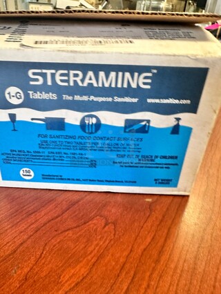 New Edwards-Councilor 1G Steramine Sanitizing Tablets, 150 Tablets per Bottle