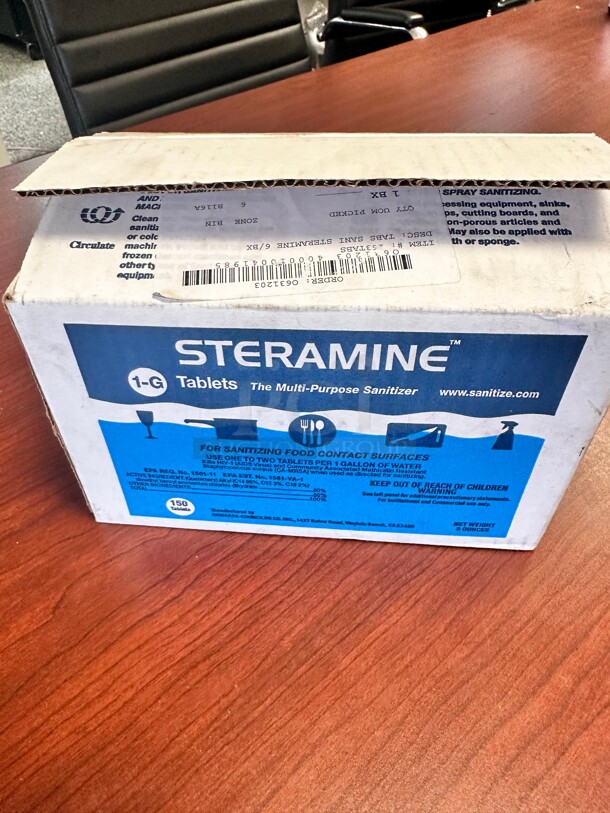 New Edwards-Councilor 1G Steramine Sanitizing Tablets, 150 Tablets per Bottle - Image 3 of 6
